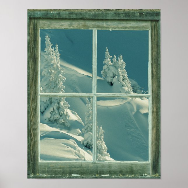 Affiche Russe Winter Window Wonderland (Devant)