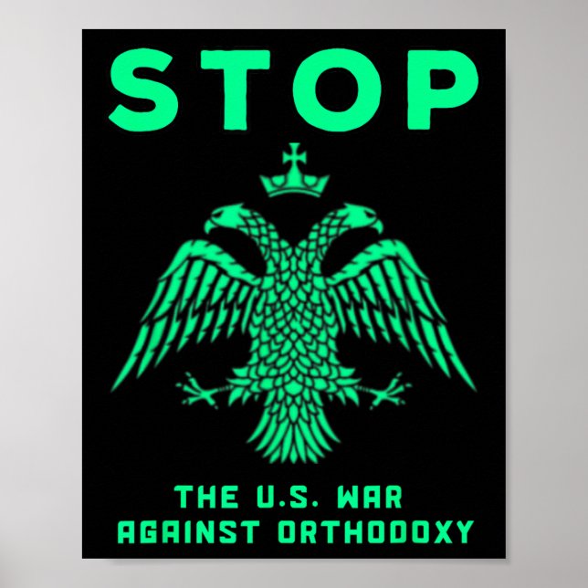 Affiche Russie orientale orthodoxe chrétienne anti-guerre  (Devant)