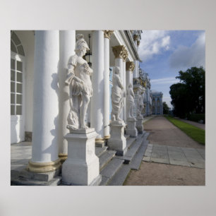 Affiche Russie, Saint-Pétersbourg, Palais de Catherine (ak