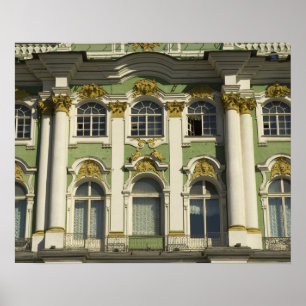 Affiche Russie. Saint-Pétersbourg. Palais d'Hiver. Ermitag