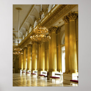 Affiche Russie, Saint-Pétersbourg, Palais d'Hiver, Le