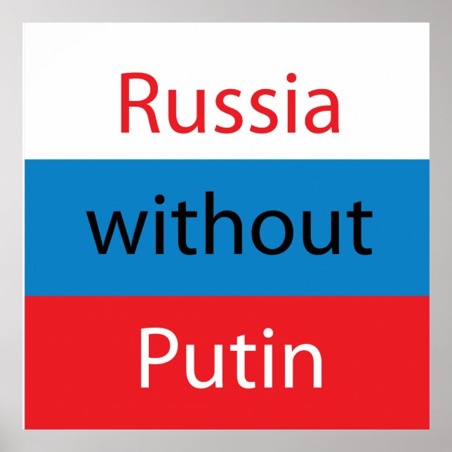 Affiche Russie sans Poutine (Devant)