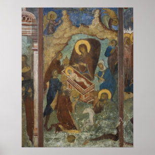Affiche Russie, Yaroslavl, fresque dans la cathédrale St.