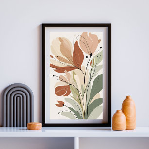 Affiche Rust Bloom Serenity IV – Botanique Contemporaine