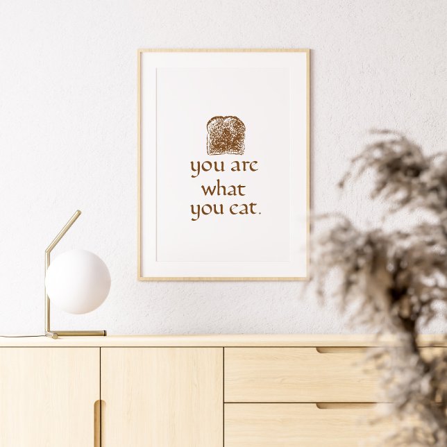 Affiche Rustic Bread Art with Handwritten Calligraphy (Créateur téléchargé)