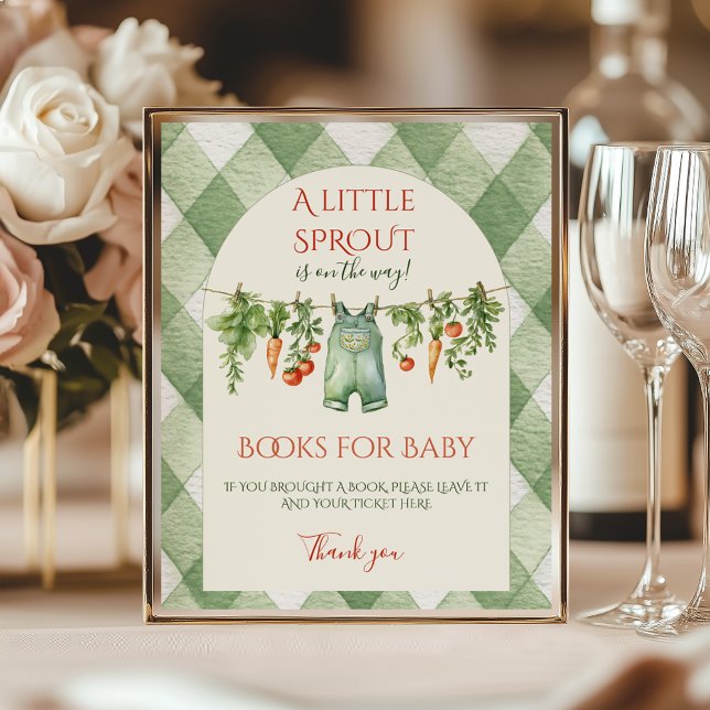Affiche Rustic Gender Neutral Sprout Baby Shower Game (Créateur téléchargé)