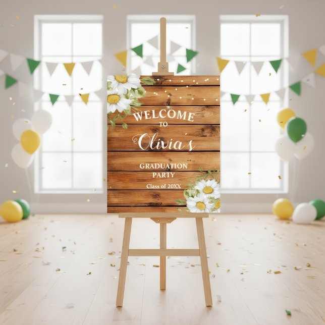Affiche Rustic Graduation  welcome sign (Créateur téléchargé)