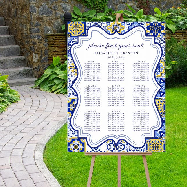 Affiche Rustic Mediterranean Tile Wedding with Lemons (Créateur téléchargé)