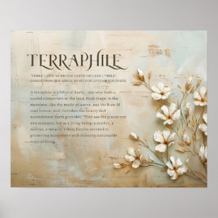 Affiche Rustic Nature Earth Wall Art, Terraphile 20"x16"