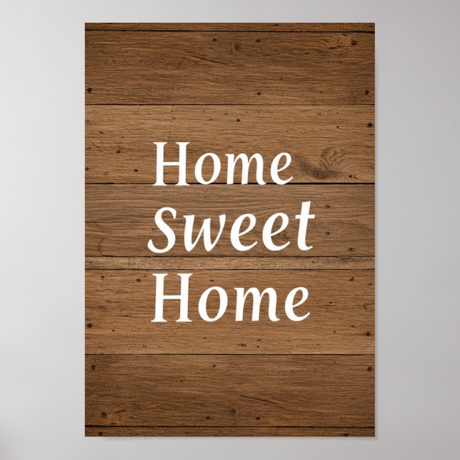 Affiche Rustic Wood Grain Wall Art (Devant)