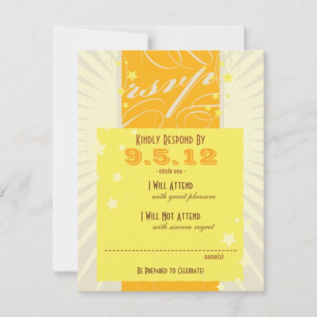 Affiche Rustique : Réponse au mariage sous le sole (Devant)