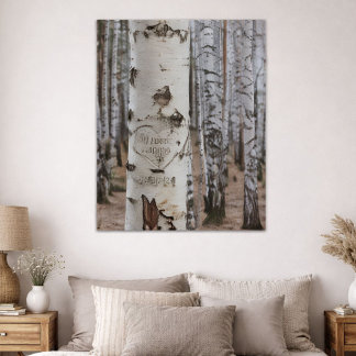 Affiche Rustique Script Woods engagé Keepsaké