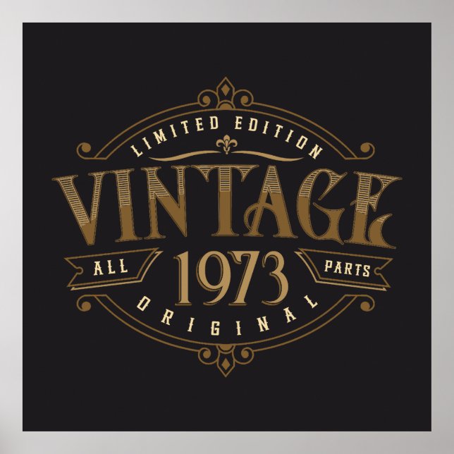 Affiche Rustique vintage 1973 (Devant)