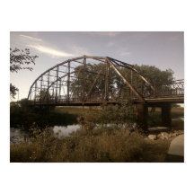 Rusty Railway Iron Arch Bridge