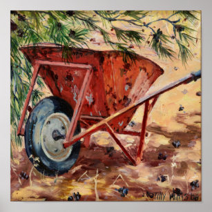 Affiche Rusty Wheelbarrow 2009