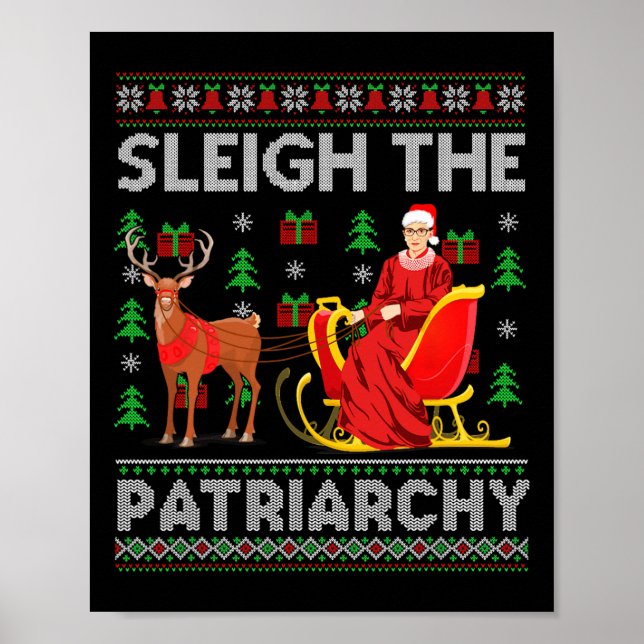 Affiche Ruth Bader Ginsburg Rbg Xmas Sleigh P (Devant)
