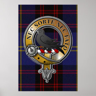 Affiche Rutherford Tartan & Badge