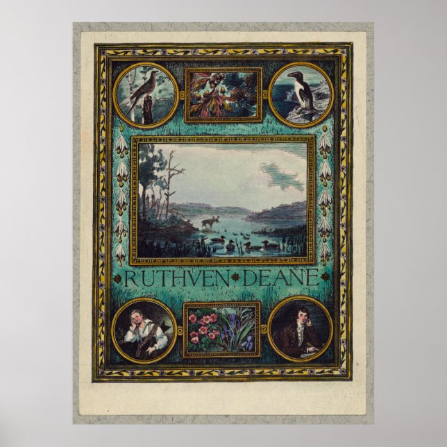 Affiche Ruthven Deane, Mme Frank S. Hatch Bookplate Birds (Devant)