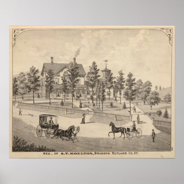 Affiche Rutland dans le Vermont (Devant)