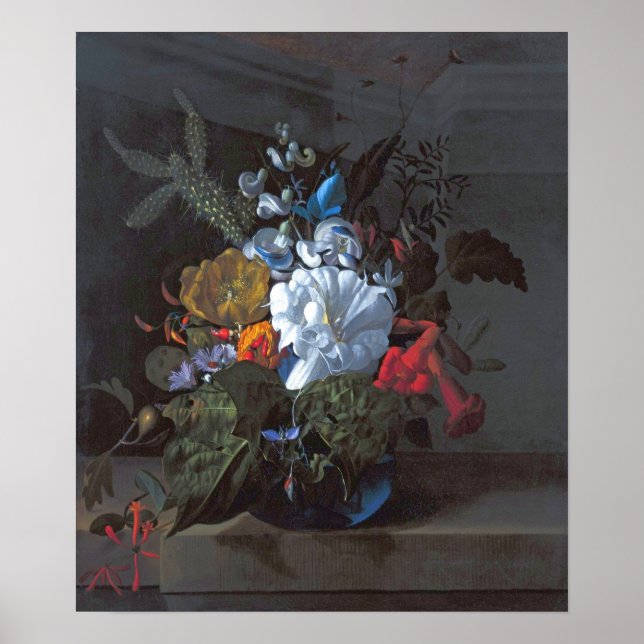 Affiche Ruysch - Trompette du diable, Cactus, Branche des  (Devant)