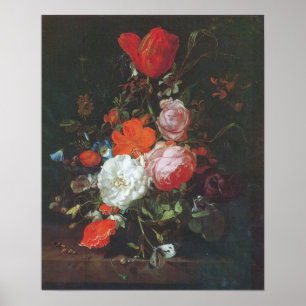 Affiche Ruysch - Vase Avec Fleurs