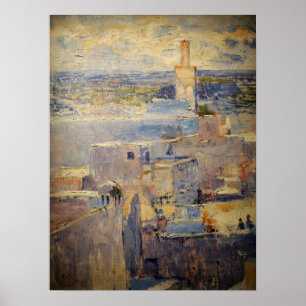 Affiche Rysselberghe - Étude au Maroc