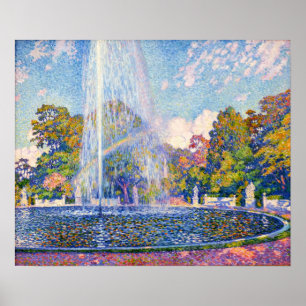 Affiche Rysselberghe - Fontaine de la Neue Pinakothek de M