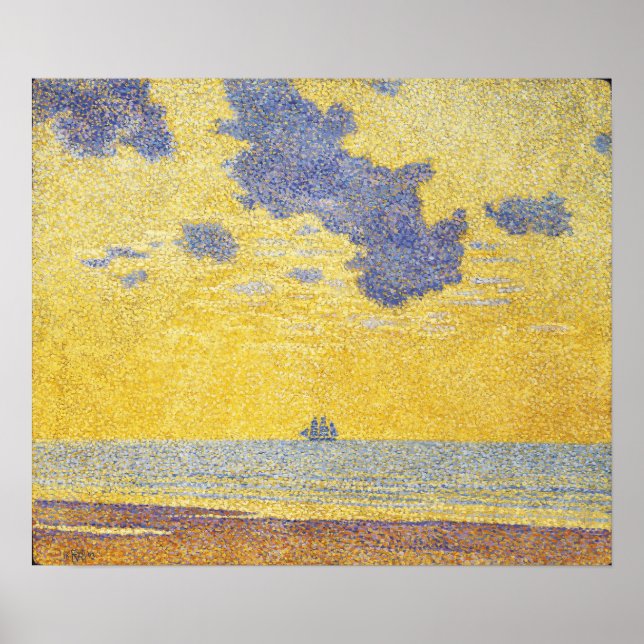 Affiche Rysselberghe - Gros nuages (Devant)
