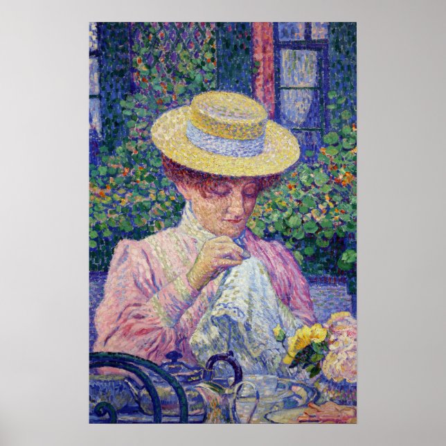 Affiche Rysselberghe - In The Garden 1903 (Devant)