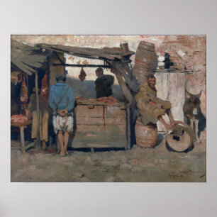 Affiche Rysselberghe - Marché marocain 1882