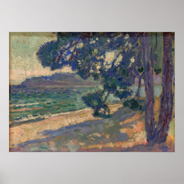 Affiche Rysselberghe - Plage de Cavalaire (Devant)