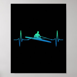 Affiche Rythme cardiaque à l'aviron