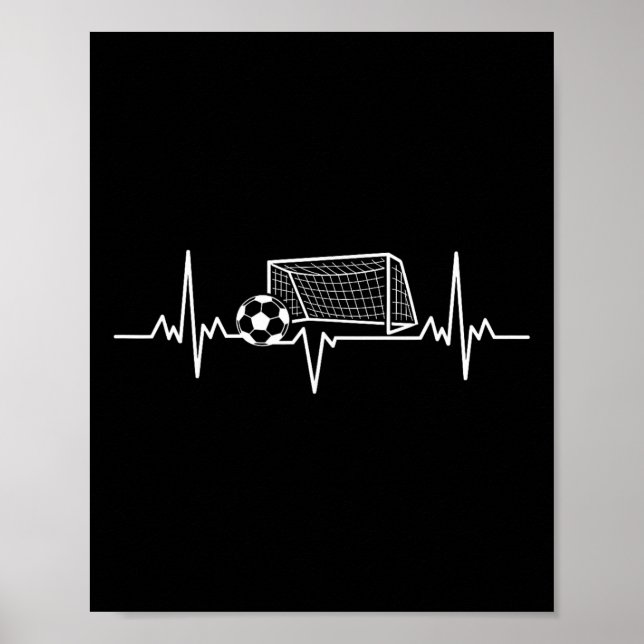 Affiche Rythme Cardiaque Footll Amoureux Ll, Fréquence Net (Devant)