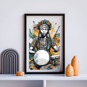 Affiche Rythme de son âme - Reine tribale du tambour V