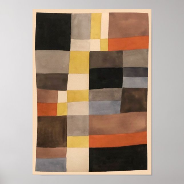 Affiche Rythmes verticaux-horizontaux | Sophie Taeuber-Arp (Devant)