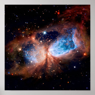 Affiche S106 Star Forming Region - NASA Hubble Space Photo
