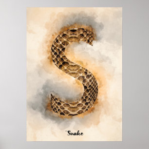 Affiche S est pour serpent