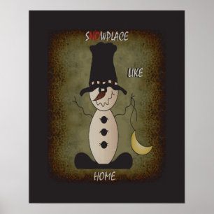 Affiche S"no"w Place Like Home Noël