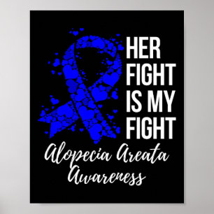 Affiche Sa Lutte Est Ma Lutte Alopecia Areata Sensibilisat