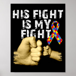 Affiche Sa lutte est ma lutte Autisme Sensibilisation Sout