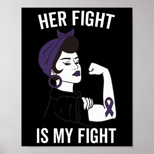Affiche Sa Lutte Est Ma Lutte Conscience De L'Épilepsie Vi (Devant)