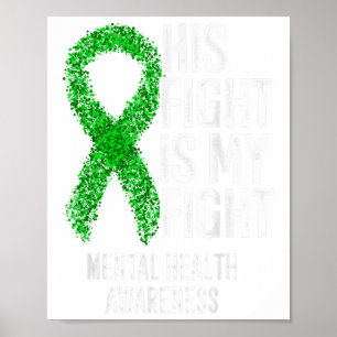 Affiche Sa Lutte Est Ma Lutte Contre La Santé Mentale _1
