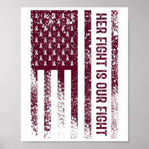 Affiche Sa Lutte Est Ma Lutte Contre L'Anévrisme Du Cervea