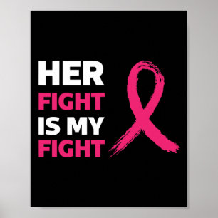 Affiche Sa Lutte Est Ma Lutte Contre Le Cancer Du Sein