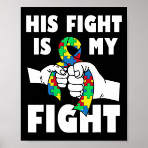 Affiche Sa Lutte Est Ma Lutte Inspirationnelle Autisme