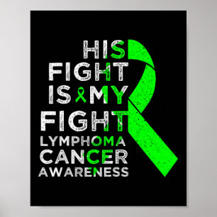 Affiche Sa lutte est ma lutte Lymphome Cancer du sang Sens