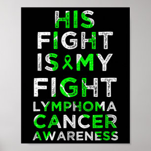 Affiche Sa lutte est ma lutte Lymphome Cancer du sang Sens