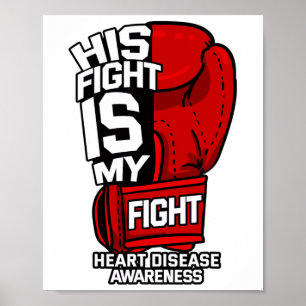 Affiche Sa lutte est ma lutte Maladie cardiaque Artère cor
