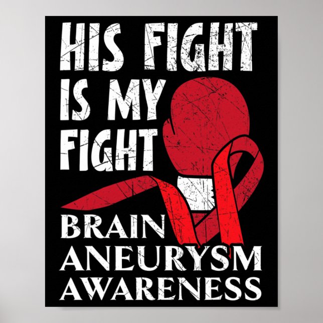 Affiche Sa Lutte Est Ma Lutte Médicale Condition Aneurysme (Devant)