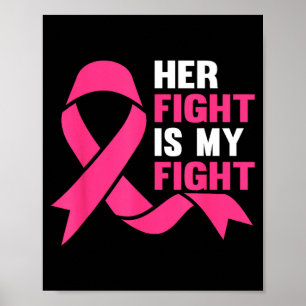 Affiche Sa lutte est ma lutte Sensibilisation au cancer du